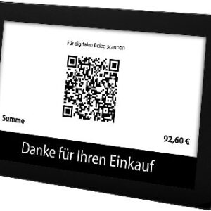 Externe Kundenanzeige 10,1 Zoll Touch Panel Android-Tablet mit LAN, WLAN, USB und VESA75 – digitales Kundendisplay für Kassensysteme