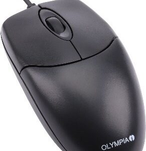 USB-Maus CB 150 kabelgebunden mit Scroll-Rad und drei Tasten – ergonomische Maus für Kassensysteme, Rechts- und Linkshänder