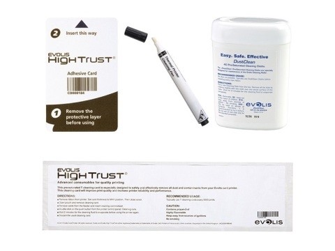 Evolis Erweitertes Reinigungskit (2 vorimprägnierte T-Karten