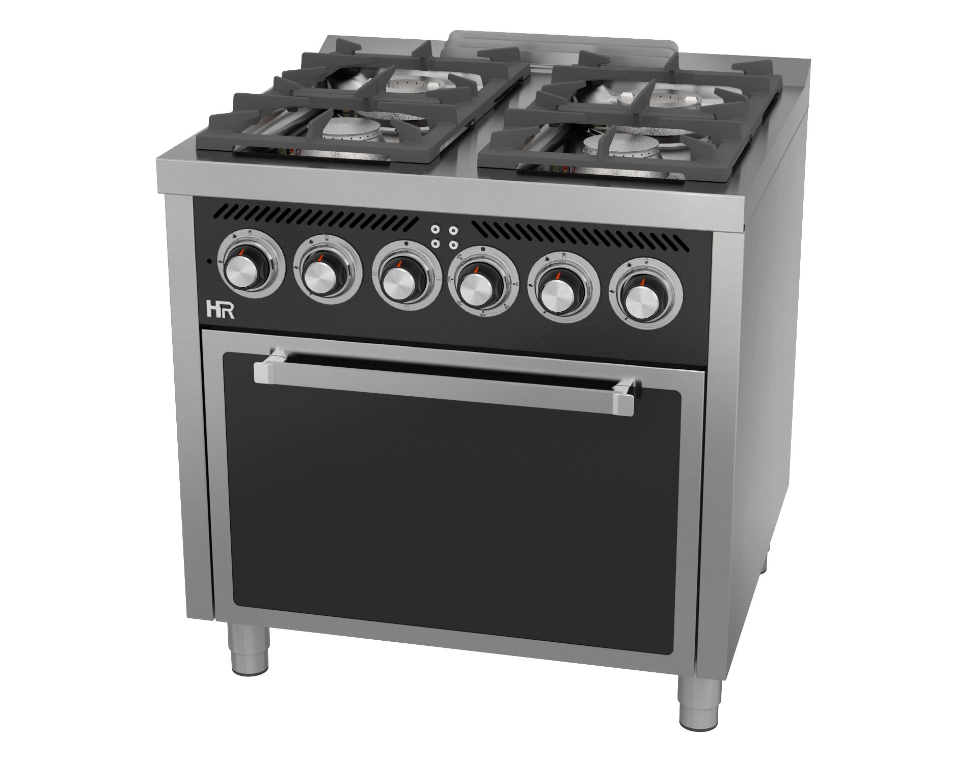 gasherd-4-brenner-elektrischer-backofen-750mm-frontansicht