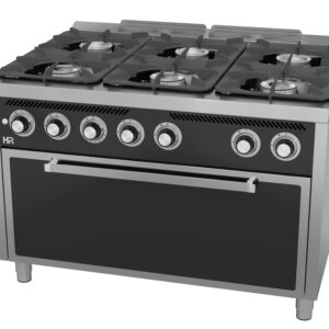 gasherd-6-brenner-900mm-grosser-backofen-frontansicht