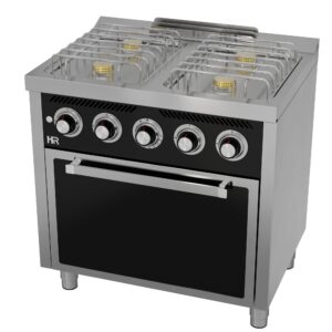 gasherd-4-kochfelder-600mm-backofen-frontansicht