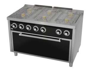 gasherd-6-kochfelder-750mm-grosser-backofen-frontansicht