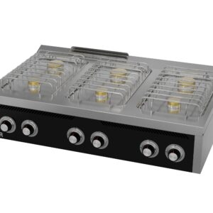 gasherd-6-kochfelder-750mm-tischgeraet-frontansicht