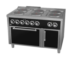 Elektroherd 6 Kochplatten mit Backofen Serie 750 Produktbild