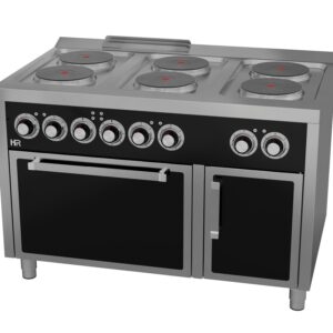 Elektroherd 6 Kochplatten mit Backofen Serie 750 Produktbild