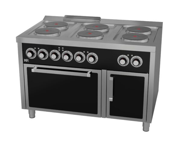 Elektroherd 6 Kochplatten mit Backofen Serie 750 Produktbild