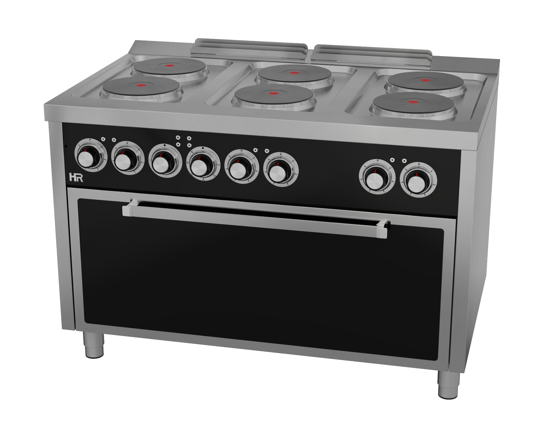 Elektroherd 6 Kochplatten mit großem Backofen Serie 750 Produktbild
