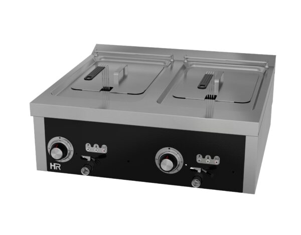 Doppelfritteuse 2×15 L 8 kW Serie 750 – Tischgerät