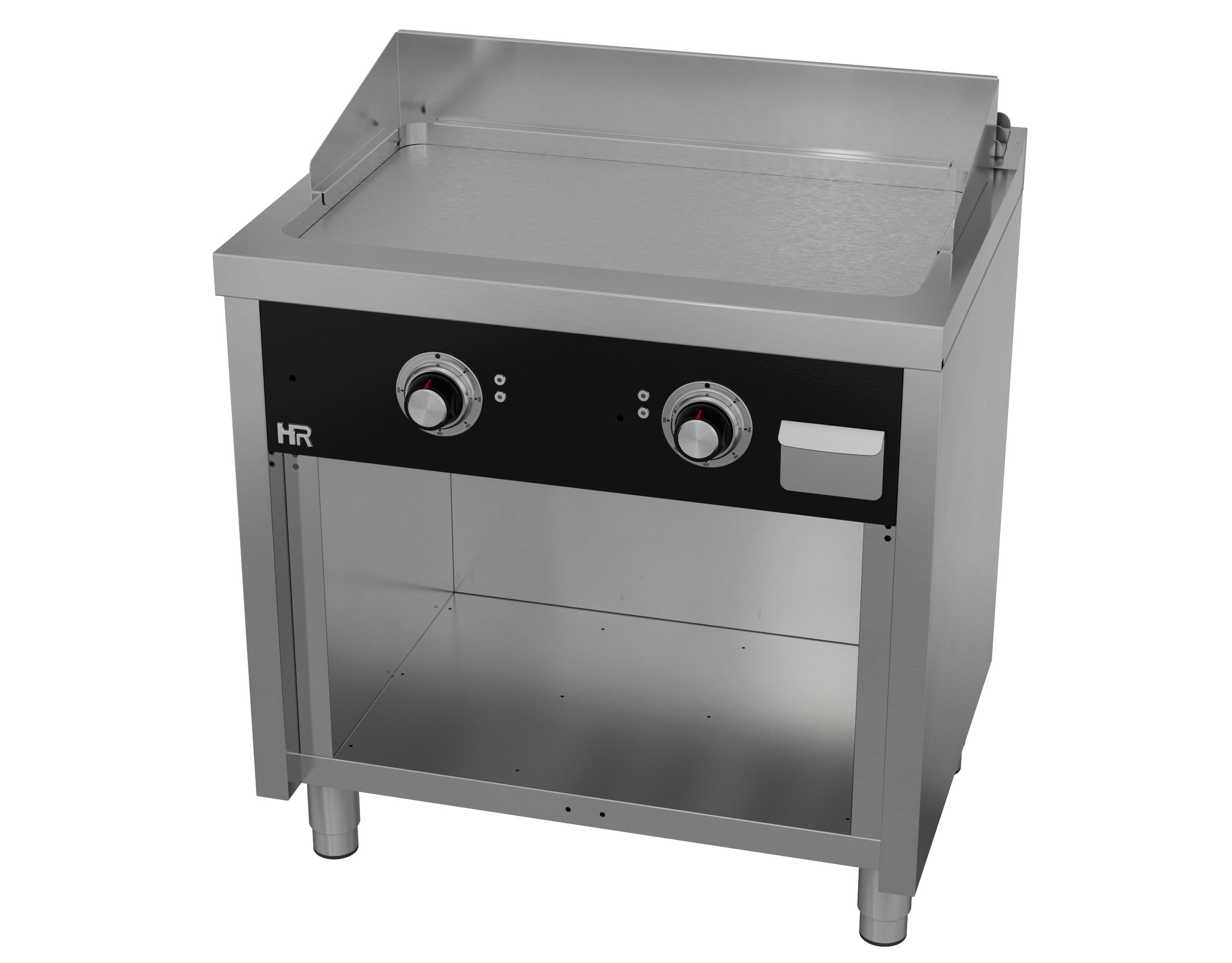 Grillplatte 800 mm glatt Serie 600 – Unterbau