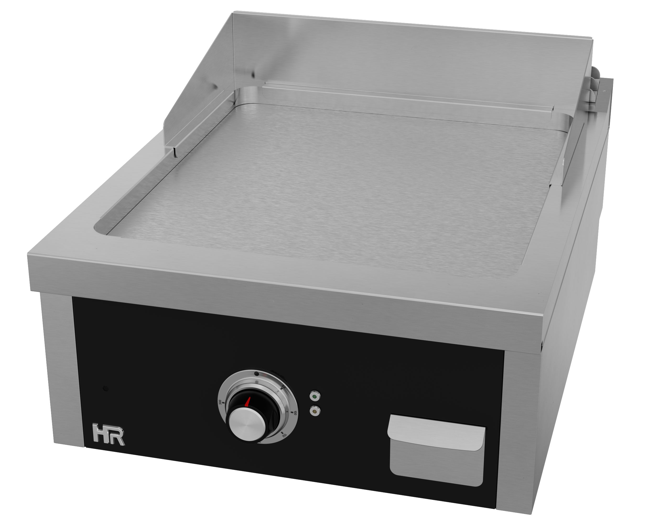 Grillplatte 800 mm Serie 600 glatt mit Unterbau