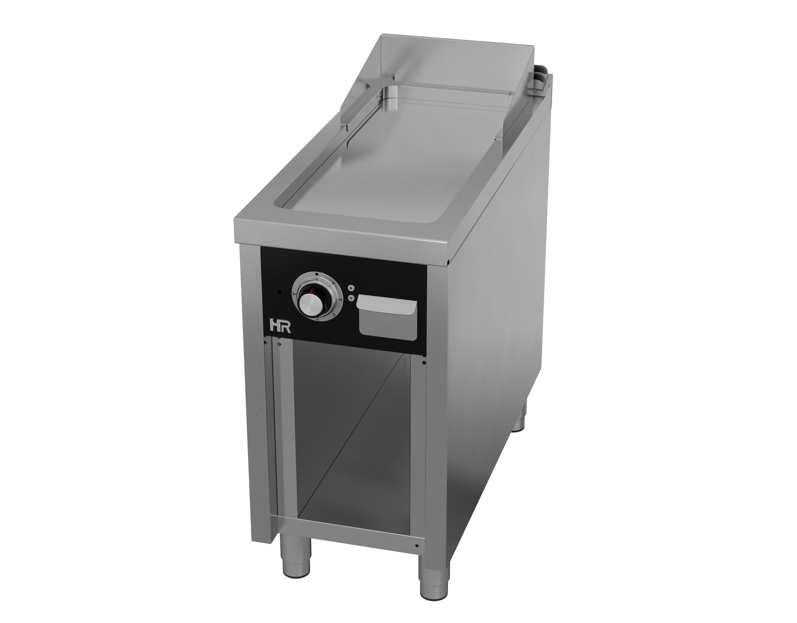 Grillplatte 400 mm Serie 900 Chromstahl mit Unterbau