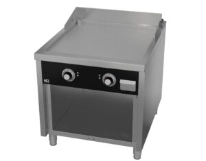 Grillplatte 800 mm Serie 900 glatt mit Unterbau