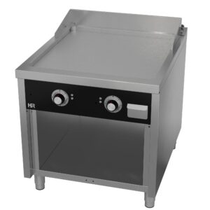 Grillplatte 800 mm Serie 900 glatt mit Unterbau