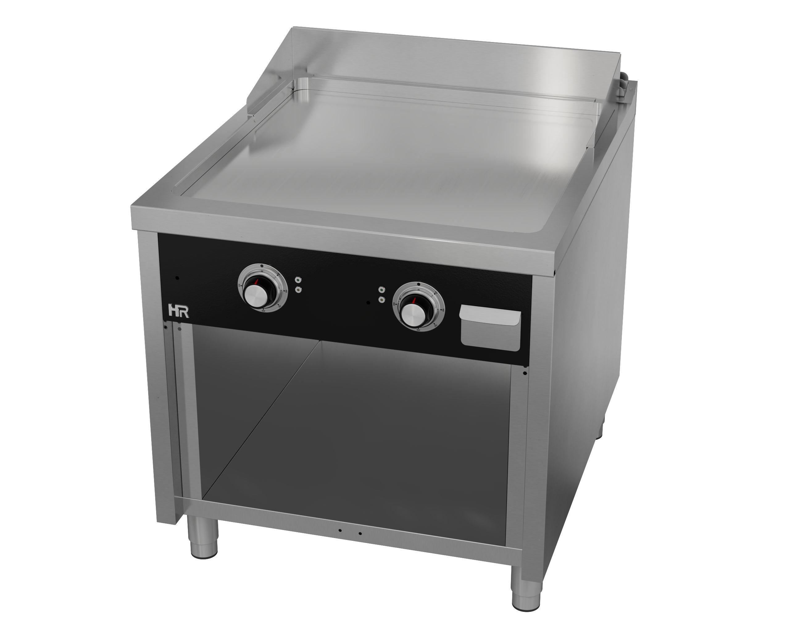 Grillplatte 800 mm Serie 900 Chromstahl mit Unterbau