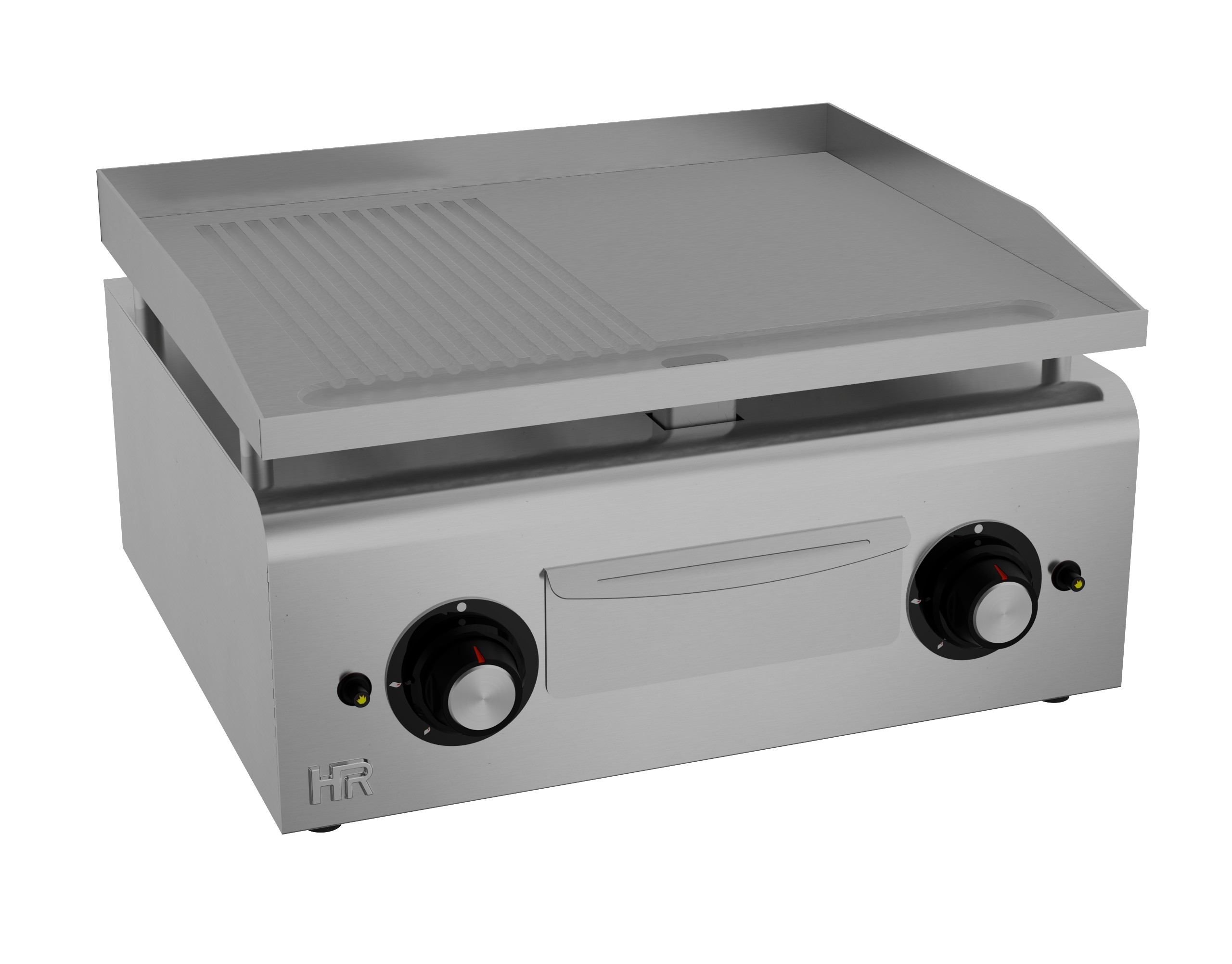 grillplatte-600mm-geschliffen-gerillt-serie-500-front