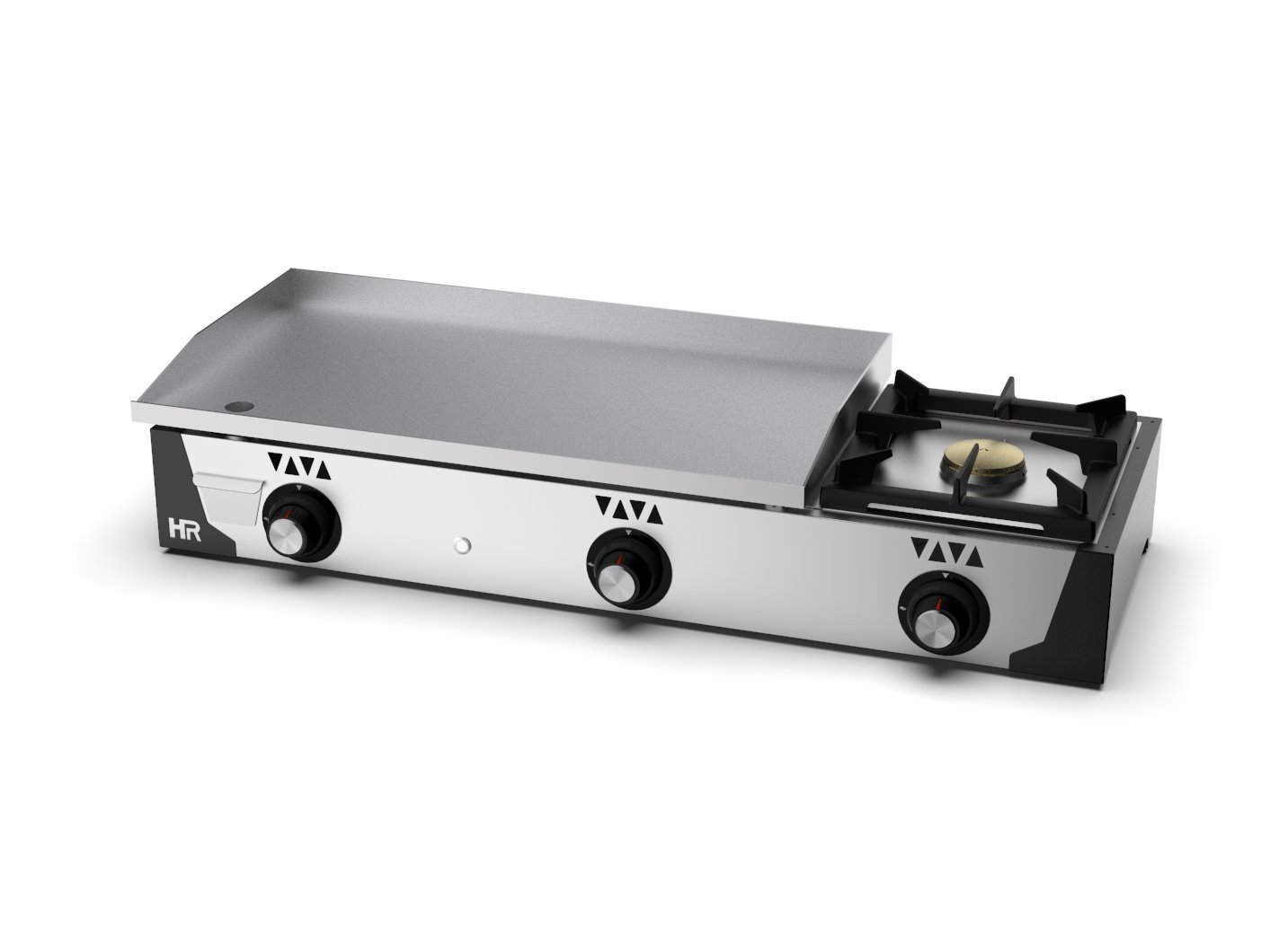 grillplatte-800mm-gas-geschliffen-mit-brenneraufsatz-front