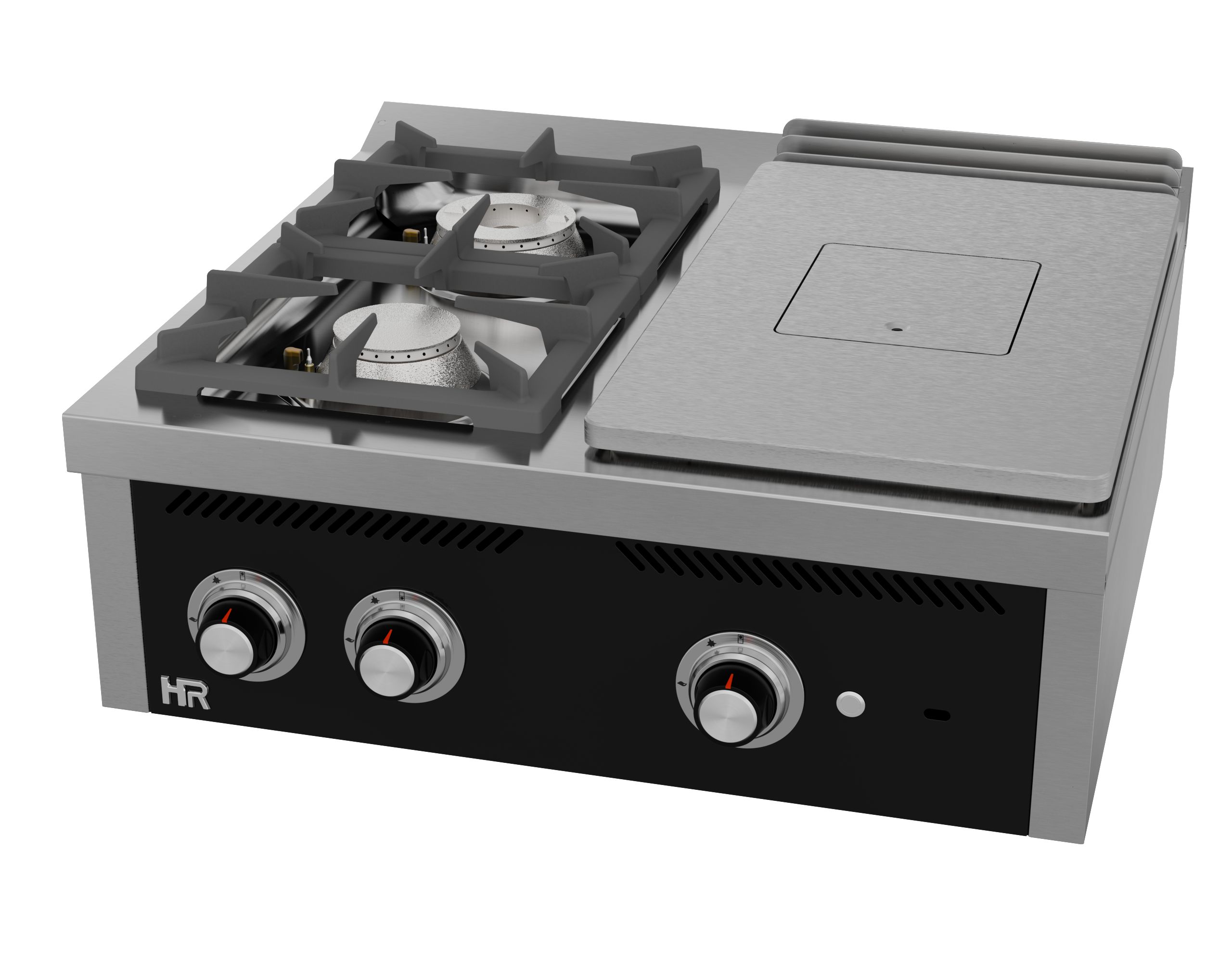 strahlplatten-kocher-400-mm-2-brenner-serie-750-tischgeraet-frontansicht