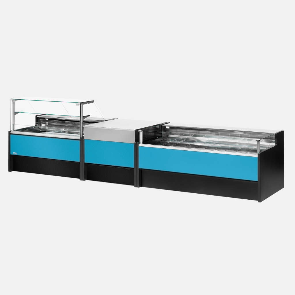 ZOIN PORTHOS Fleischtheke – 1500–3000 mm | Metzger-, Fleischer- & Butcher-Kühltheke mit Edelstahl & LED – Bild 2
