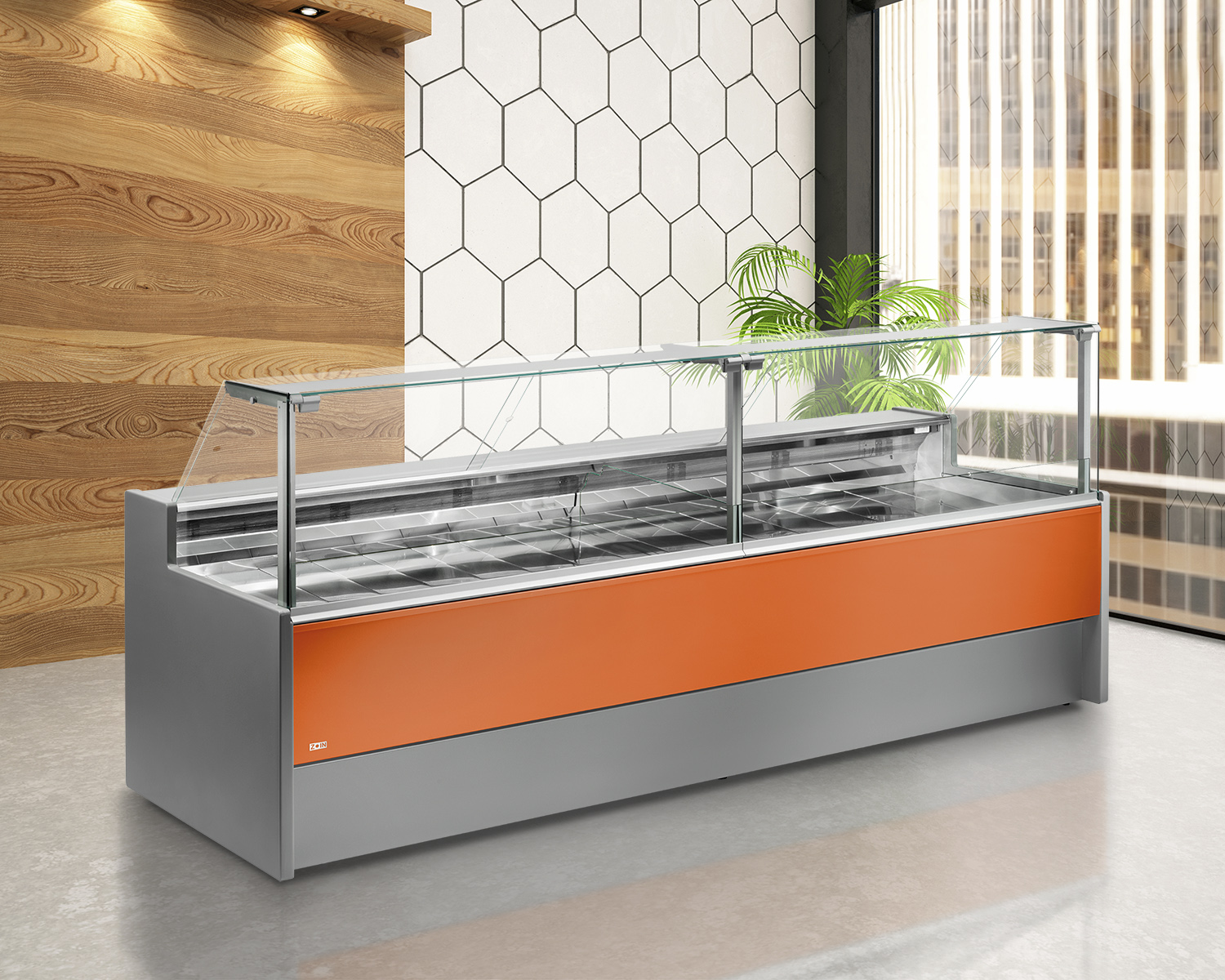 ZOIN PORTHOS Fleischtheke – 1500–3000 mm | Metzger-, Fleischer- & Butcher-Kühltheke mit Edelstahl & LED – Bild 6