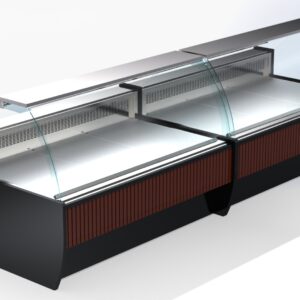 Neutraler Counter Transparent Rondo 120x120x87 für Gastronomiebetriebe