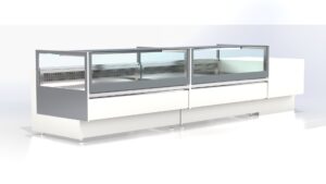 Neutrale Theke "Stretta" 120x120x87 für Gastronomie