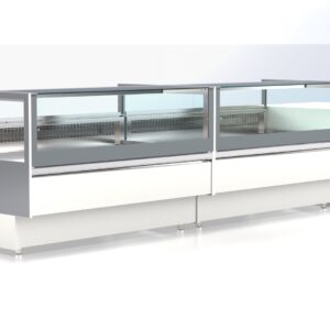 Neutrale Theke "Stretta" 120x120x87 für Gastronomie