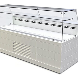 Regale für Feinkostladen in Edelstahl-Optik