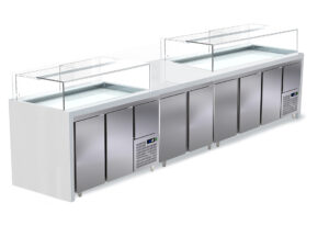 Theke ohne Türen 94x90x87 Serie 85 für Gastronomie