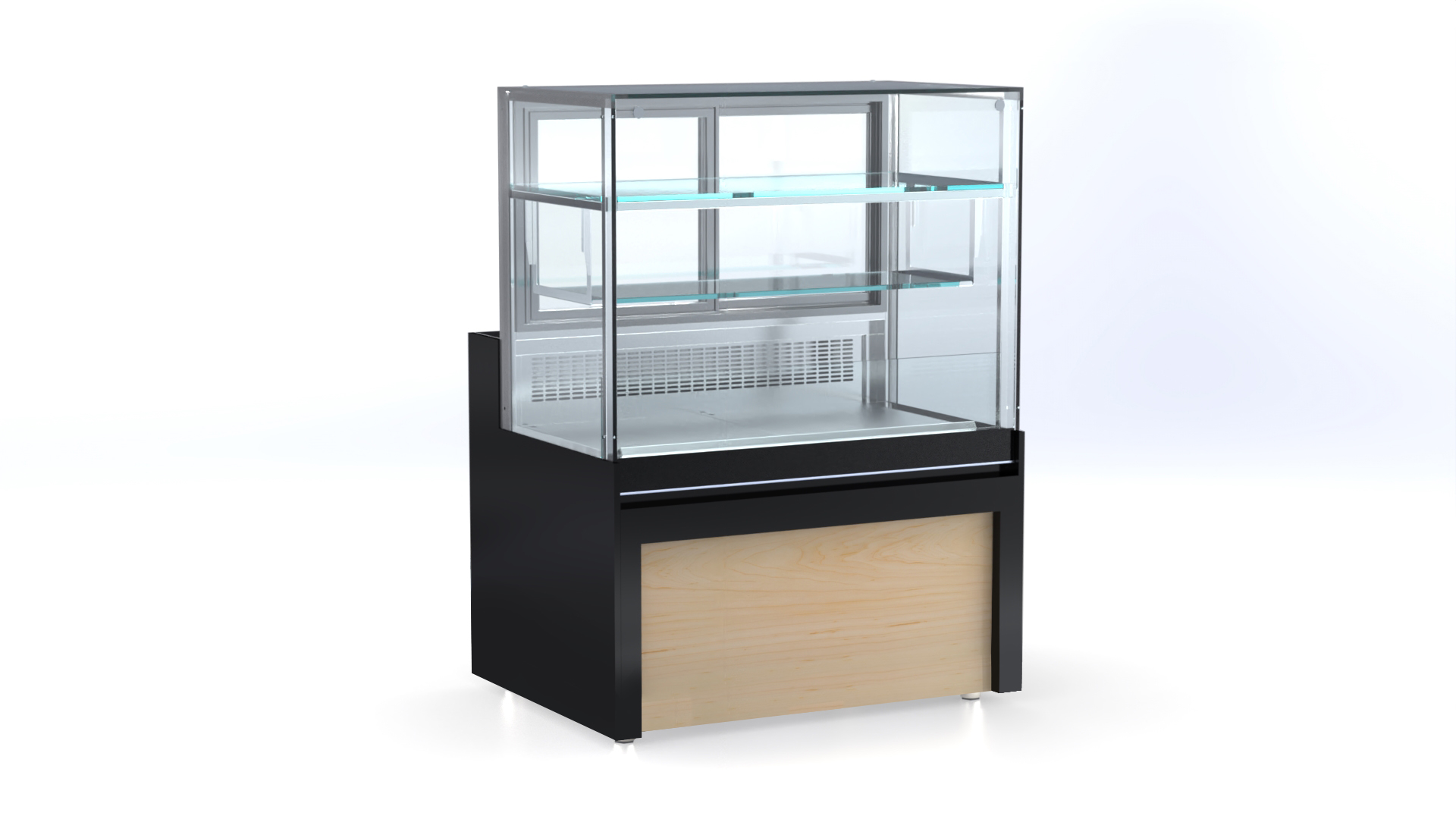 Gekühlte Konditoreivitrine Serie 80/TR mit Luftzirkulation und LED-Beleuchtung