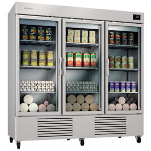 GN 2/1 Serie Kühlschrank mit Glastür