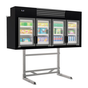 PTM Upperdeck Wandtiefkühlregal 2500mm für Supermarkt Tiefkühlruhen