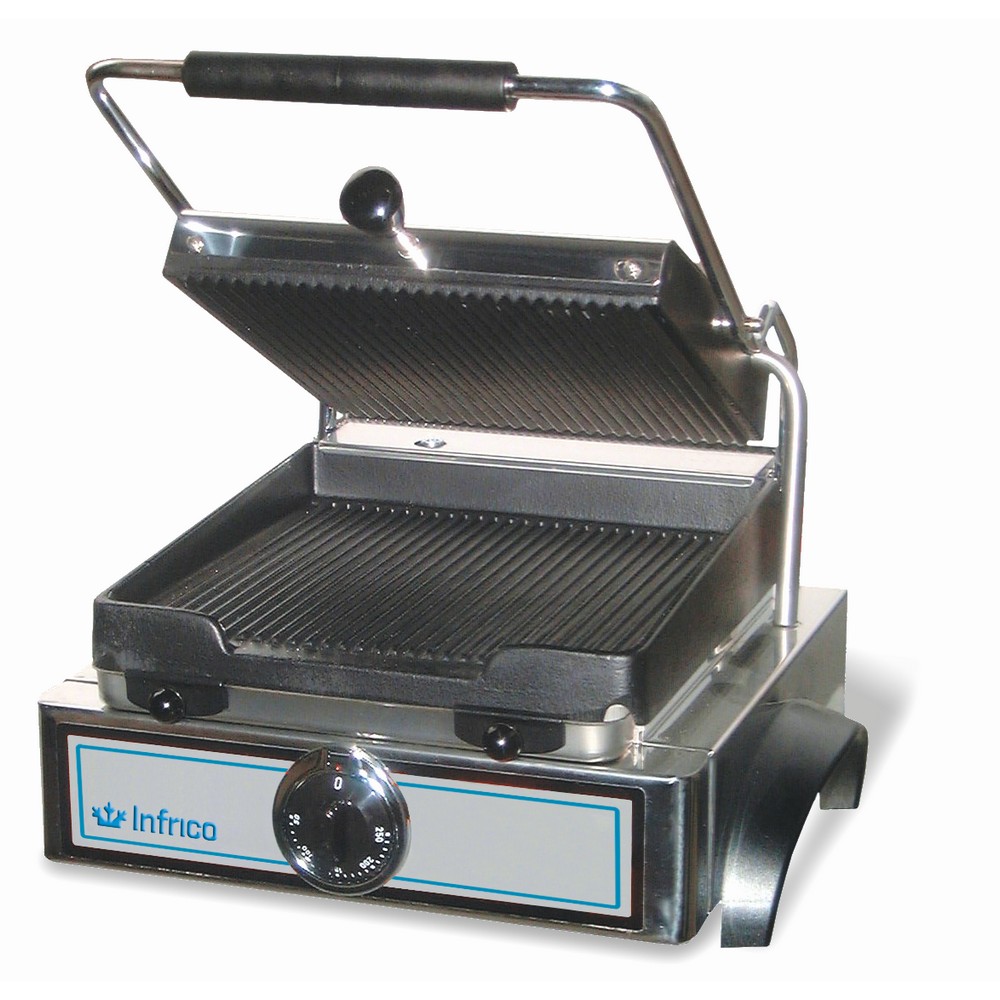 Elektrogrill GR82LTL mit Edelstahlrahmen und Gusseisenplatten