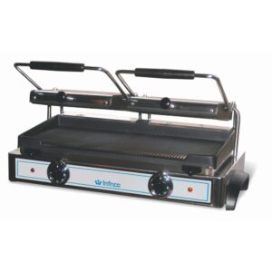 Elektrogrill GR82 mit Edelstahlrahmen und Gusseisenplatten