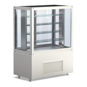 Beheizte modulare Vitrine mit Glas und Corian