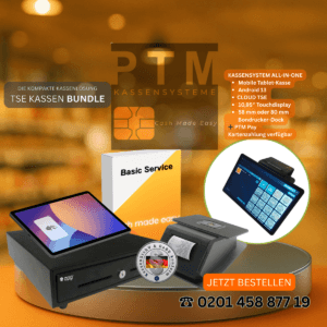 Kassensystem All-in-One Bundle – iMin Falcon 2 | Einsteiger & Profi | TSE-ready