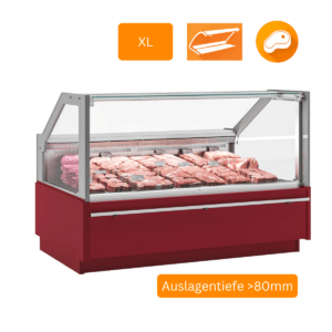 PTM Butcher XL Kompakt Kühlvitrine für Fleisch und Feinkost aus Edelstahl AISI 304