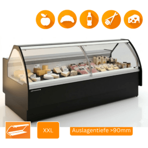 PTM XXL statische Verkaufstheke mit 900 mm Auslagetiefe