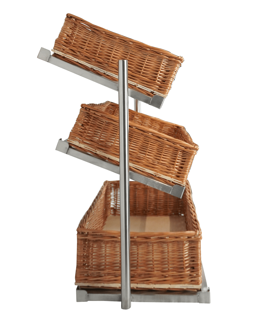 Brotkorb Etagere 3 hoch breit inkl. Körbe
