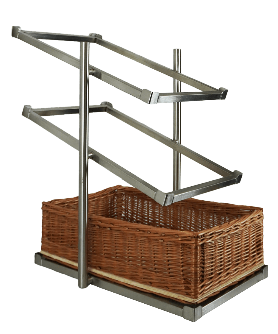 Brotkorb Etagere 3 hoch | Schmales Modell