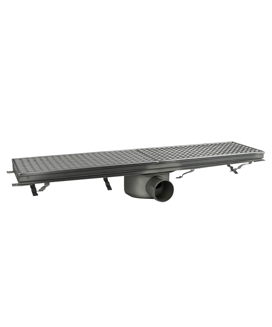 Bodenablauf 891 x 200 aus Edelstahl AISI 304