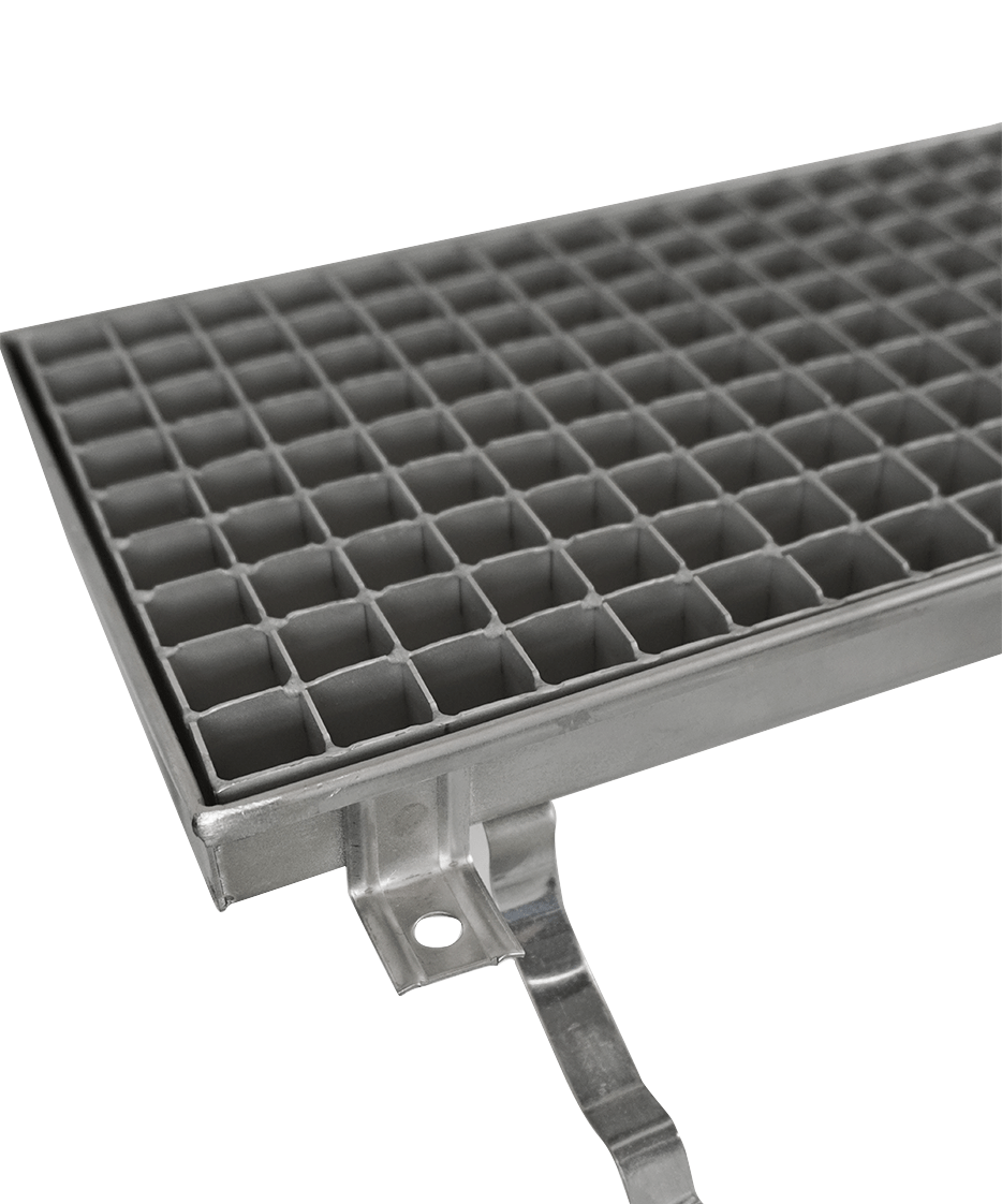 Bodenablauf 1144 x 200 mm aus Edelstahl AISI 304 mit 75 mm Anschluss