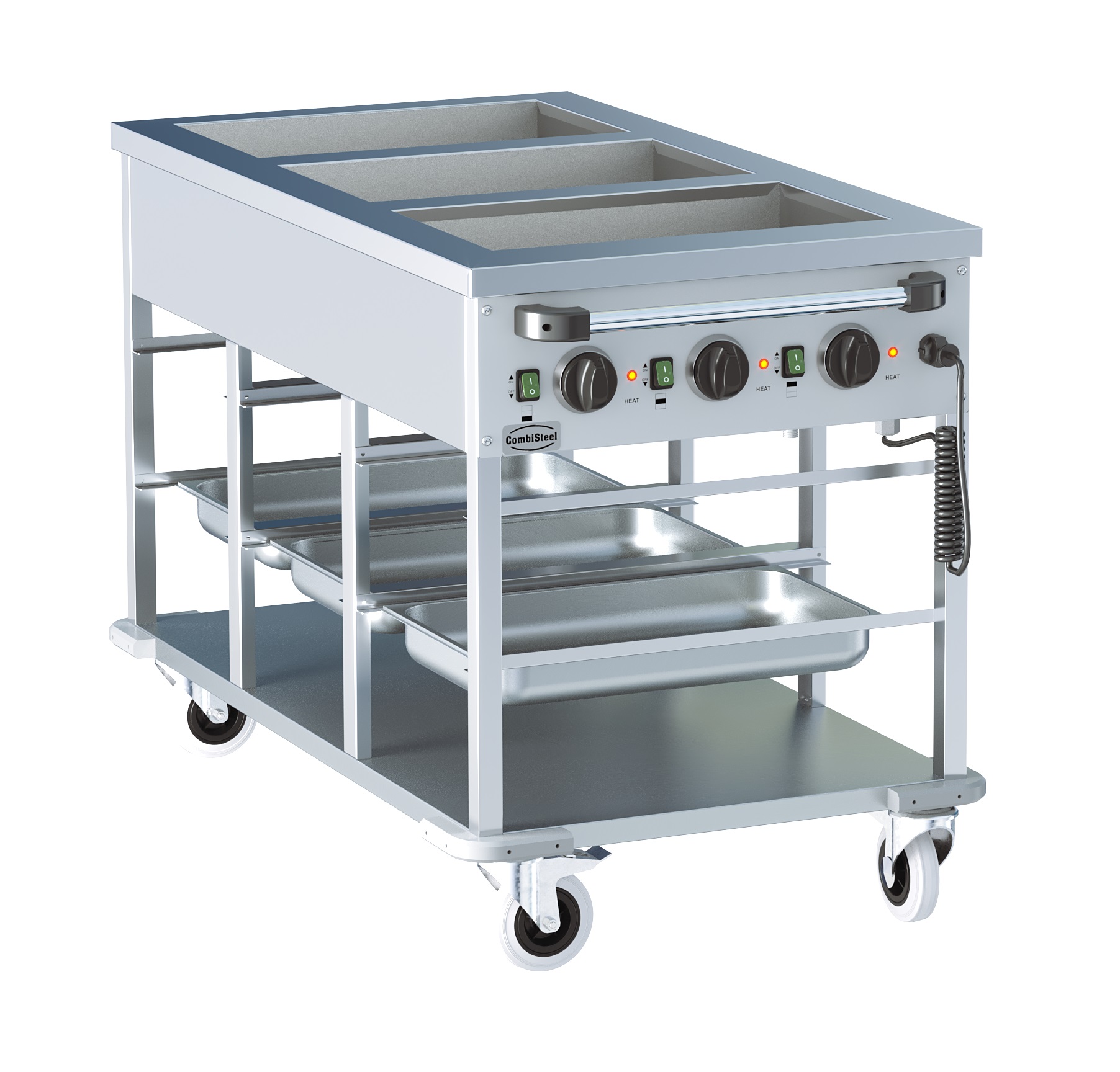 Bain-Marie Wagen 3/1 für Gastronomie und Gewerbe