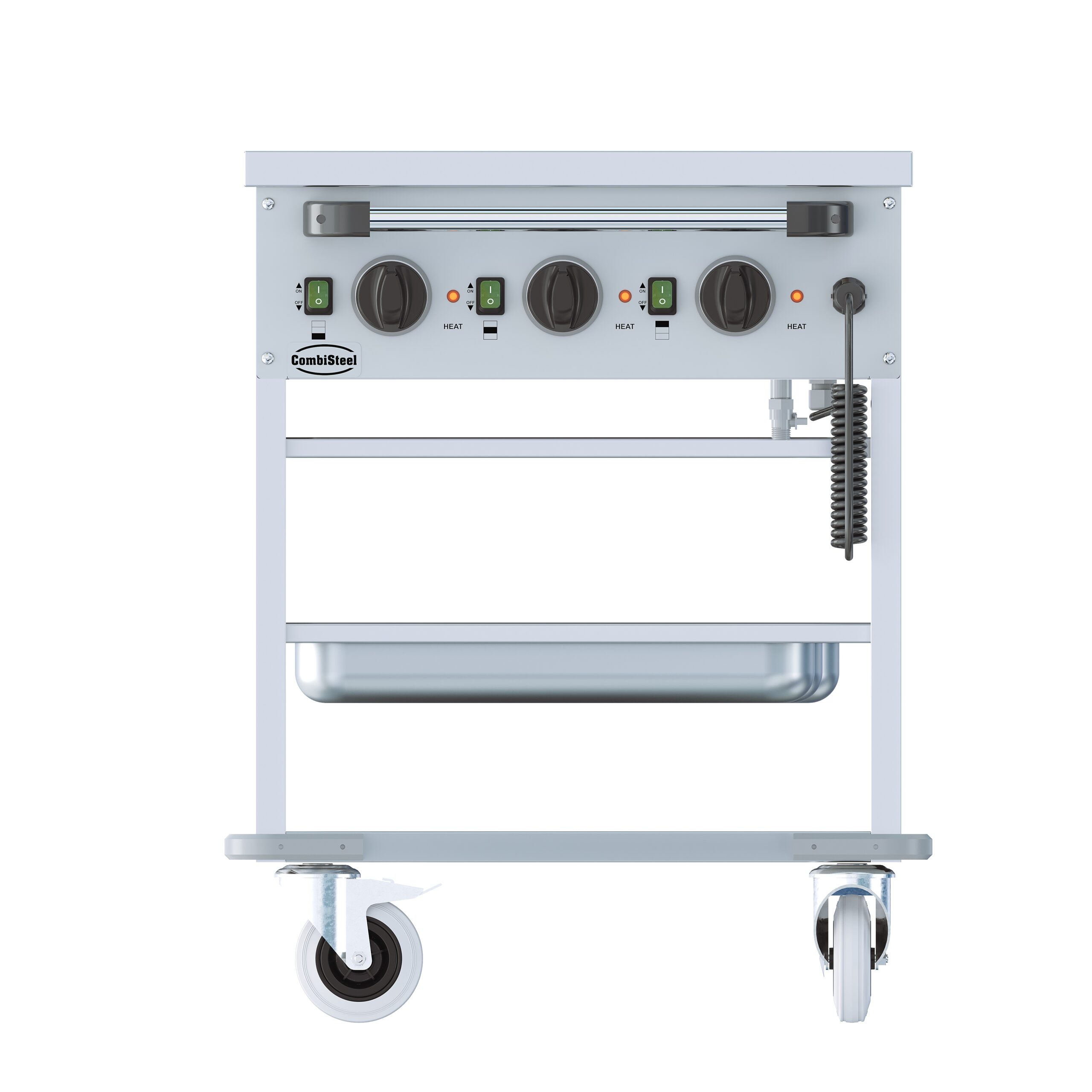 Bain-Marie Wagen 3/1 aus Edelstahl