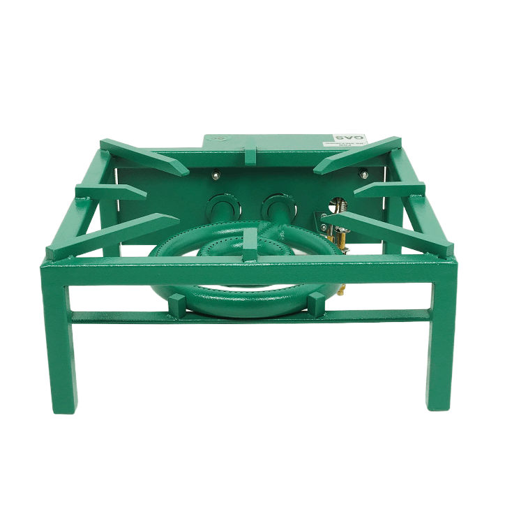 Kompakter Gas-Wokbrenner 350 x 350 mm mit 8 kW für professionelle Küchen. Als Tischgerät ideal für asiatische Zubereitung und Gastronomie.