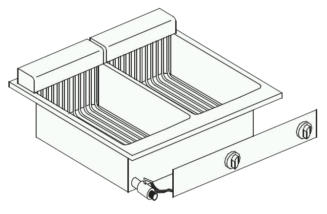 Elektrofriteuse 2x10 l für Gastronomie und Gewerbe