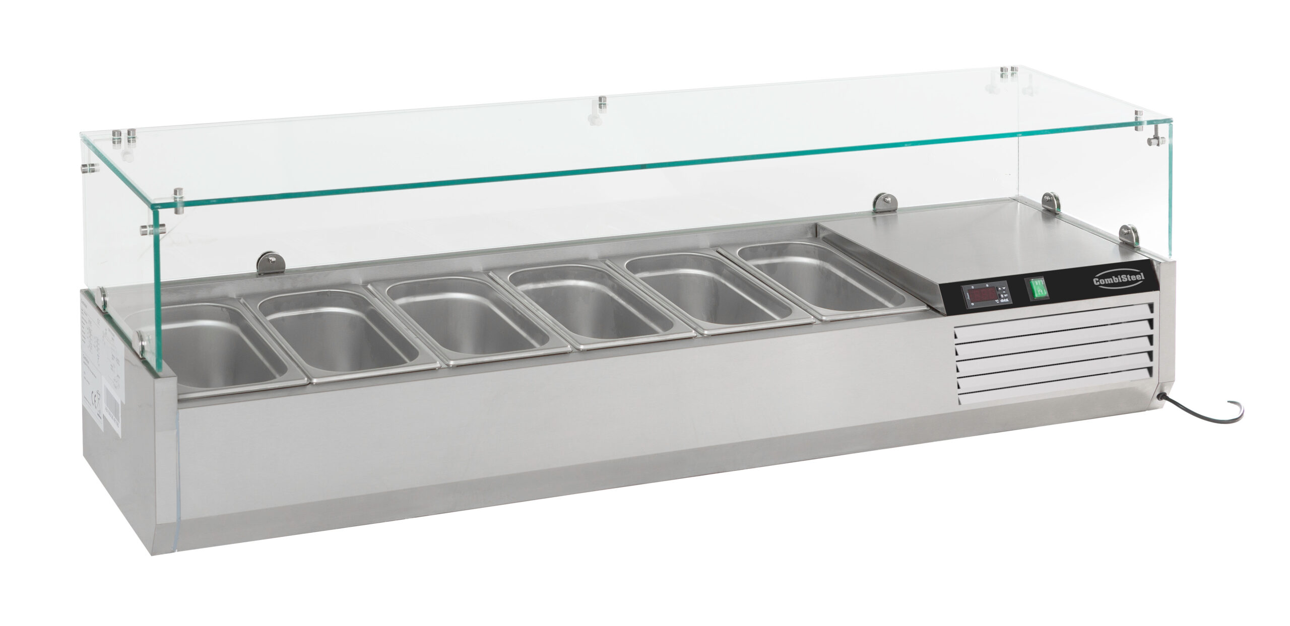 gekühlte Aufsatzvitrine 1/3 GN x 6 für Gastronomie und Gewerbe
