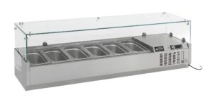 gekühlte Aufsatzvitrine 1/4 GN x 8 für Gastronomie und Gewerbe