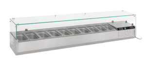 gekühlte Aufsatzvitrine 1/4 GN x 10 für Gastronomie und Gewerbe