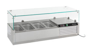 gekühlte Aufsatzvitrine 1/3 GN x 4 für Gastronomie und Gewerbe